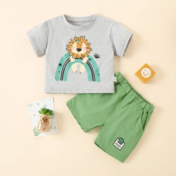 Ensemble short et t-shirt lion